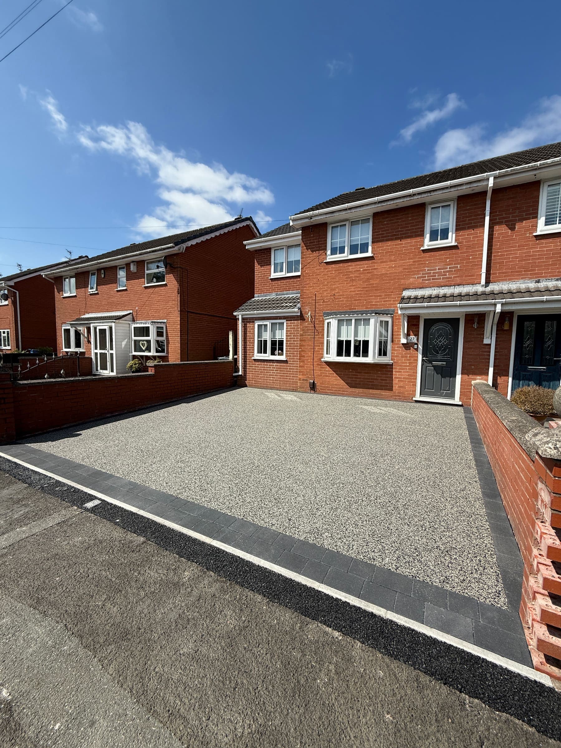 Gravel driveway installation at a Liverpool residential property
